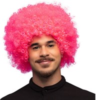 Pruik Oversized Afro Pink (1)