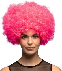Pruik Oversized Afro Pink