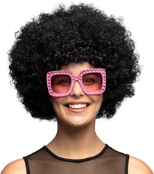 Pruik Oversized Afro Zwart