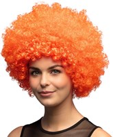 Pruik Oversized Afro Oranje