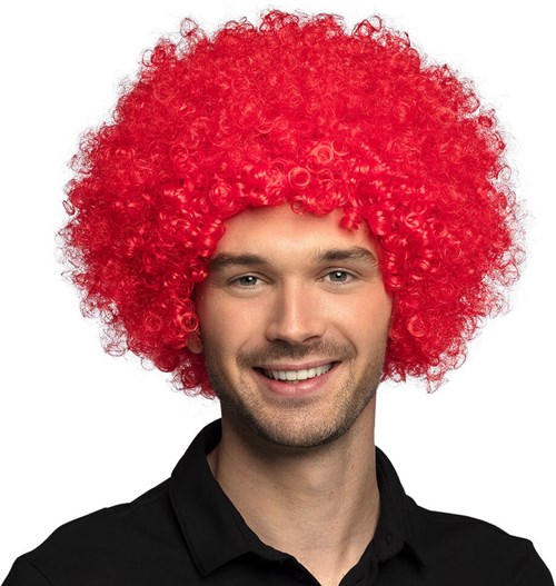 Pruik Oversized Afro Rood (1)