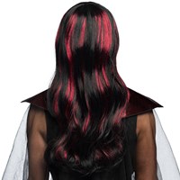 Pruik Vampire Streaks (achterkant)
