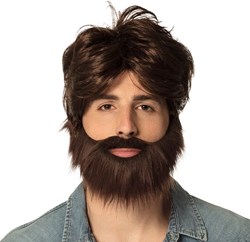 Herenpruik Bruin met baard