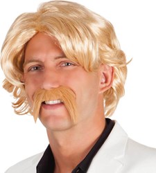 Herenpruik Chuck Blond met Snor