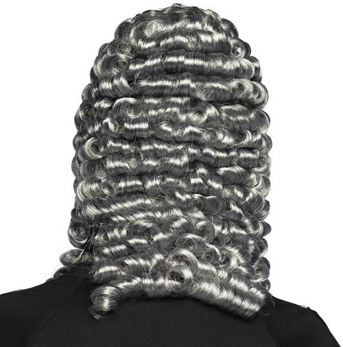 Pruik Rechter Luxe (achterkant)