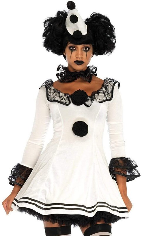 Dameskostuum Clown Pierrot (2)