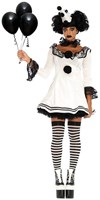 Dameskostuum Clown Pierrot