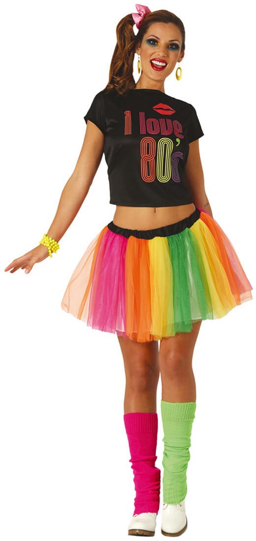 I Love 80 Outfit Dames