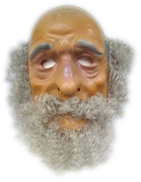 Masker Plastic Abraham met Haar
