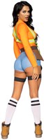 Dames Outfit Sexy Bouwvakker (achterkant)