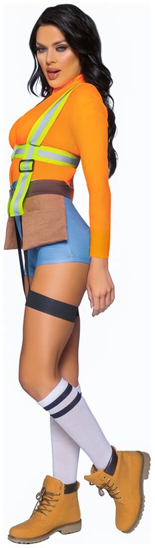 Dames Outfit Sexy Bouwvakker (zijkant)
