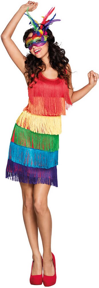 Regenboog Flapper Jurkje voor dames Kopen?