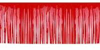 Brandvertragende Slinger met Franjes Rood 6mx30cm-2
