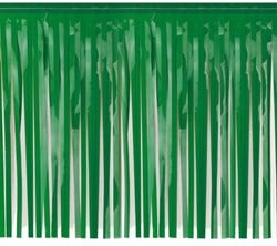 Brandvertragende Slinger met Franjes Groen 6mx30cm (PVC)