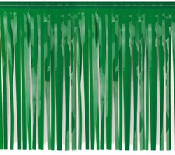 Brandvertragende Slinger met Franjes Groen 6mx30cm