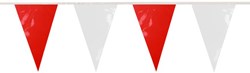 Brandvertragende Vlaggenlijn Rood-Wit 10m (PVC)