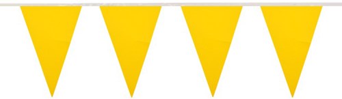 Brandvertragende Vlaggenlijn Geel 10m (PVC)