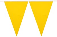 Brandvertragende Vlaggenlijn Geel 10m (PVC)-2