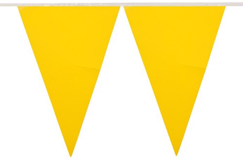 Brandvertragende Vlaggenlijn Geel 10m (PVC)-2