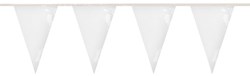 Brandvertragende Vlaggenlijn Wit 10m (PVC)