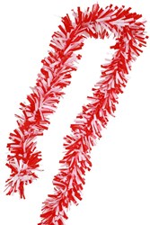 Brandvertragende Folie Draaiguirlande Rood-Wit 5m