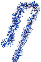 Brandvertragende Folie Draaiguirlande Blauw-Wit 5m