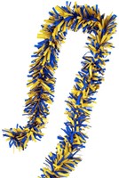 Brandvertragende Folie Draaiguirlande Blauw-Geel 5m