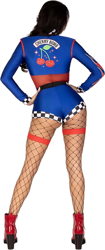 Pitspoes Kostuum Cherry Grid Girl (achterkant)