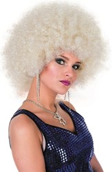 Afropruik Kleine Krul Blond