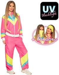 Dames Trainingspak Retro Pink