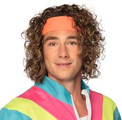 Retro Hoofdband Neon Oranje
