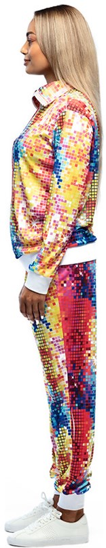 Fout Trainingspak Disco Babe Dames (zijkant)