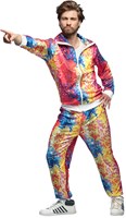Trainingspak Tijgerprint Jaren 80 Kleuren Superfout Outfitje Carnaval 2024 Original 1