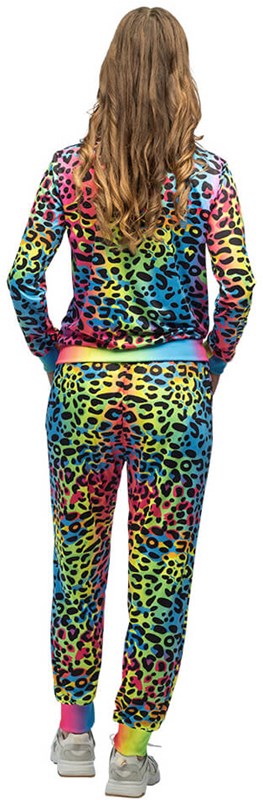 Trainingspak Regenboog Panter UV Dames (achterkant)