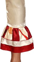 Horror Clown Kostuum Gestreept Dames (detail mouw)