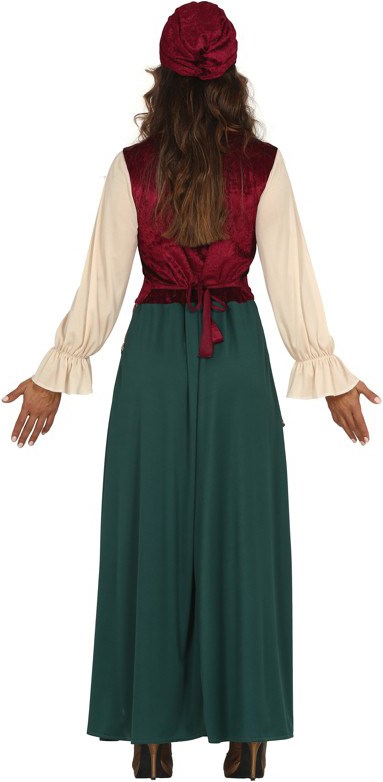 Waarzegster Gipsy Kostuum voor dames (achterkant)