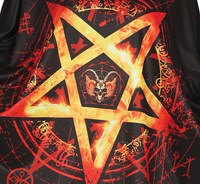 Halloween Poncho Pentagram (detail)