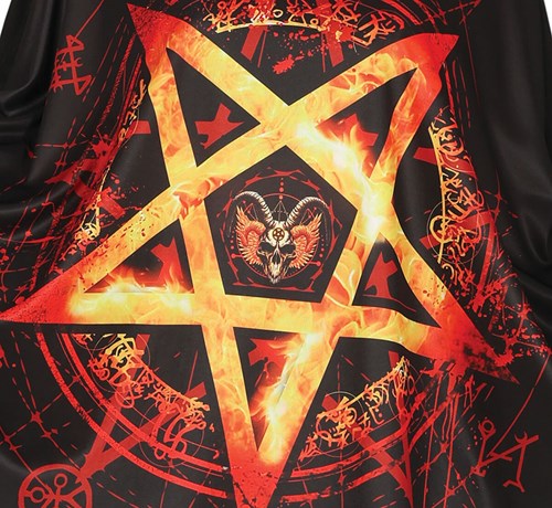 Halloween Poncho Pentagram (detail)