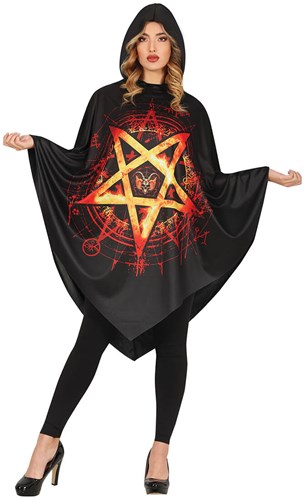 Halloween Poncho Pentagram