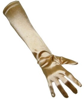 Handschoenen Satijn Goud 48cm