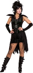 Damesjurkje Black Gothic met Glitters