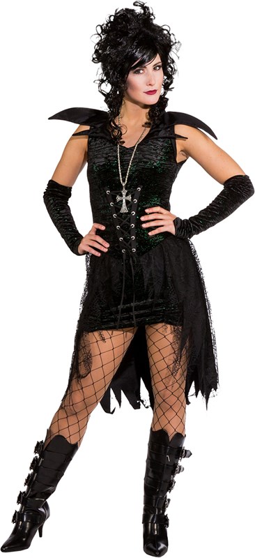 Damesjurkje Black Gothic met Glitters