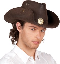 Cowboyhoed Luxe Bruin (nepleer)  