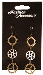 Oorbellen Steampunk Tandwielen