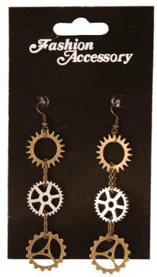 Oorbellen Steampunk Tandwielen