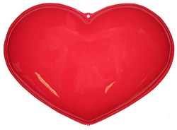 Wanddecoratie Hart Rood (55x40cm)