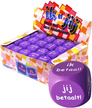 Dobbelsteen Ik Betaal / Jij Be