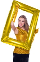 Folieballon Fotolijst Rechthoekig Goud (85x60cm)