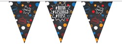 Vlaggenlijn Hoera Geslaagd Feest (10m) 