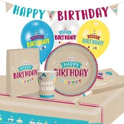 Feestpakket My Happy Birthday (60 stuks)